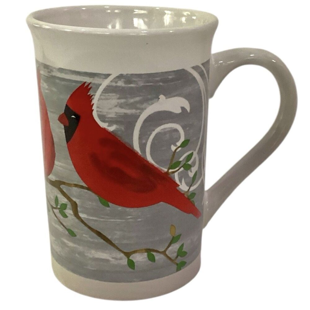 Royal Norfolk Red Cardinal Mug Ceramic Coffee Cup